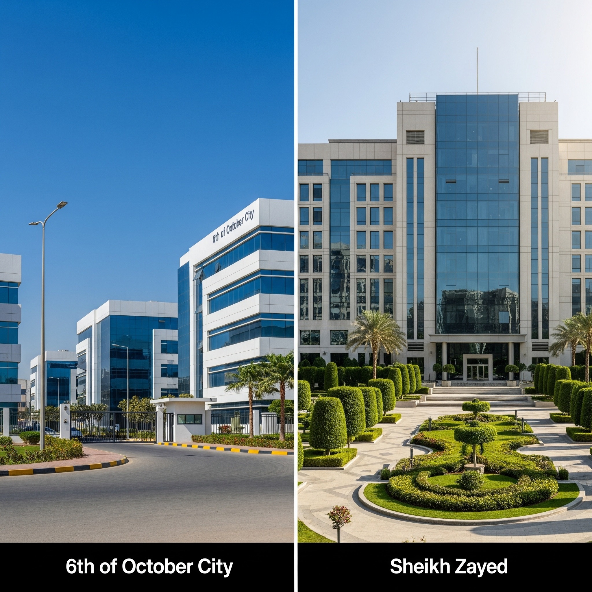 6th of October vs. Sheikh Zayed: Which Commercial Hub is Right for Your Business?